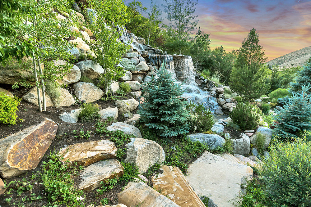 Stone (rock) water feature